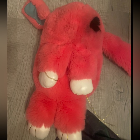 Pink Bunny Bag (HAS SMALL PAINT STAIN) Does Not Have A Strap - Picture 1 of 4